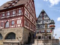 Fachwerkhäuser um den Georgsbrunnen - Rothenburg o.d.T.